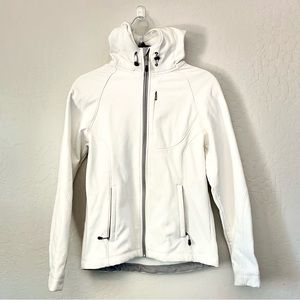 Kirkland Signature Ladies Softshell White Hooded Jacket